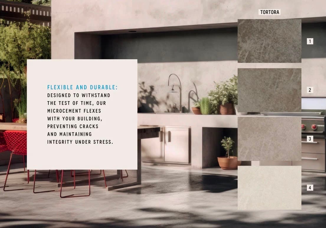 Impervious micro cement colour chart 6