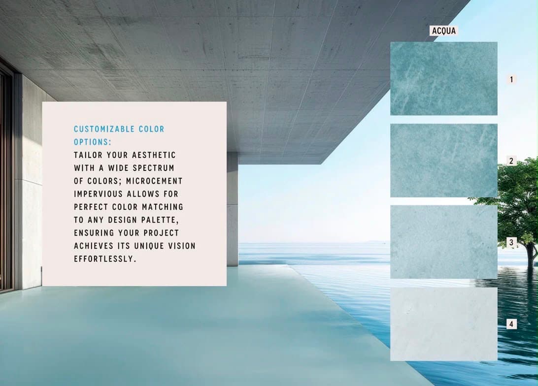 Impervious micro cement colour chart 9